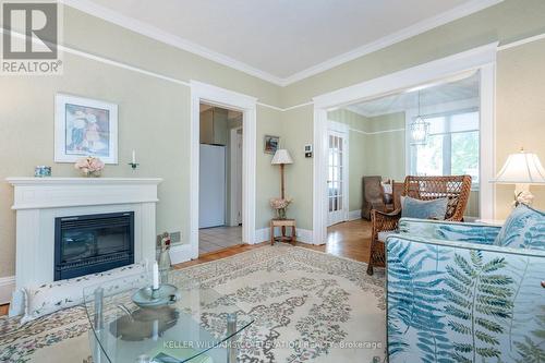 19 Fox Street, Penetanguishene, ON - Indoor Photo Showing Living Room With Fireplace