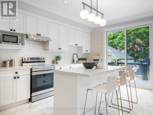 72 Curzon Street, Toronto, ON - Indoor Photo Showing Kitchen With Upgraded Kitchen