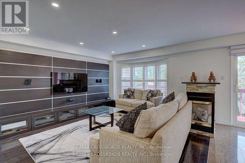 47 Rush Road, Aurora, ON - Indoor Photo Showing Living Room With Fireplace