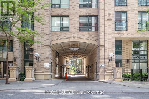 413 - 35 Hayden Street, Toronto, ON - Outdoor With Facade