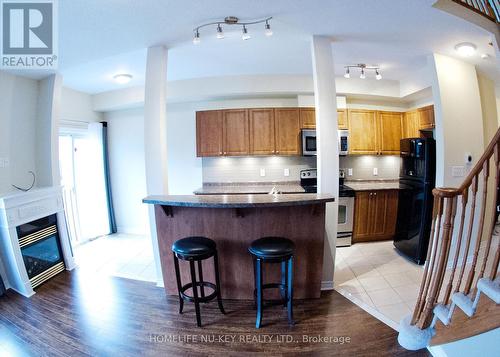 7 Arch Brown Court, Barrie, ON - Indoor Photo Showing Kitchen With Fireplace