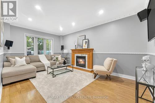 21 St Quentin Avenue, Toronto, ON - Indoor Photo Showing Living Room With Fireplace