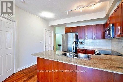 2101 - 3504 Hurontario Street, Mississauga, ON - Indoor Photo Showing Kitchen With Double Sink