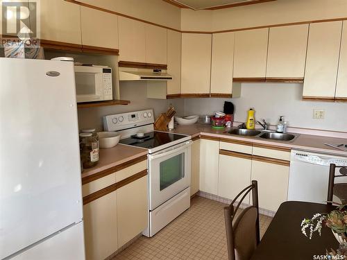 309 1442 102Nd Street, North Battleford, SK - Indoor Photo Showing Kitchen With Double Sink