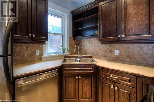 702 Queen Street S, Kitchener, ON - Indoor Photo Showing Kitchen With Double Sink