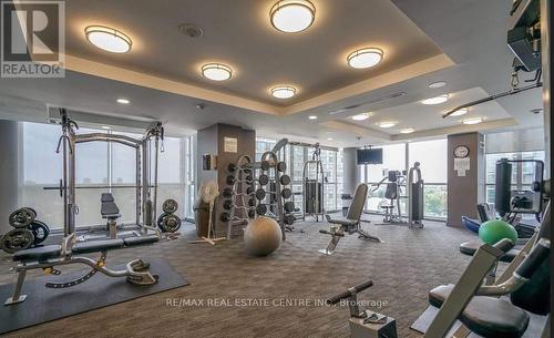 2512 - 223 Webb Drive, Mississauga, ON - Indoor Photo Showing Gym Room