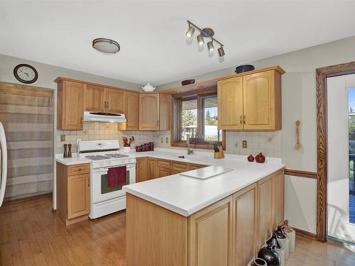 6296 Mapleward Road, Thunder Bay, ON - Indoor Photo Showing Kitchen With Double Sink