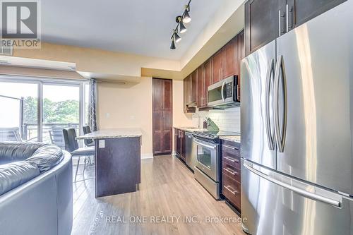 222 - 128 Garden Drive, Oakville, ON - Indoor Photo Showing Kitchen With Stainless Steel Kitchen With Upgraded Kitchen