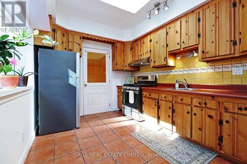 116 Hannaford Street, Toronto, ON - Indoor Photo Showing Kitchen With Double Sink