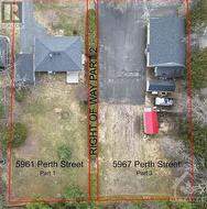 Aerial view of 5967 and 5961 Perth St. - 