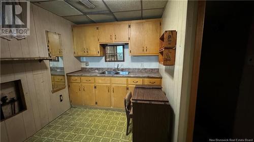 118 Caswell Street, Grand Falls, NB - Indoor Photo Showing Kitchen With Double Sink