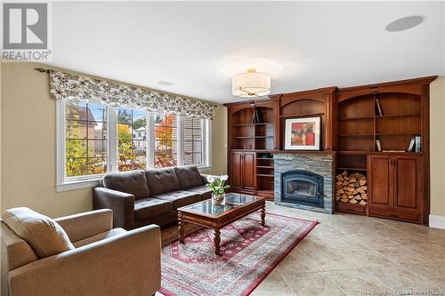 55 Garden Hill Avenue, Moncton, NB - Indoor Photo Showing Living Room With Fireplace