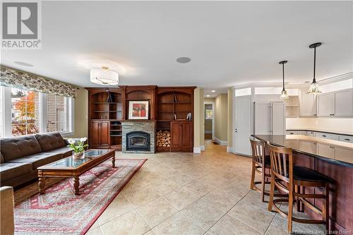 55 Garden Hill Avenue, Moncton, NB - Indoor Photo Showing Living Room With Fireplace