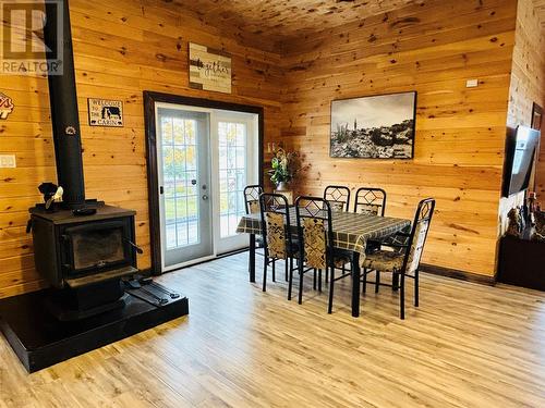 1023871 Martin Lake Road, Bay D'Espoir (Exploits District), NL - Indoor Photo Showing Dining Room With Fireplace