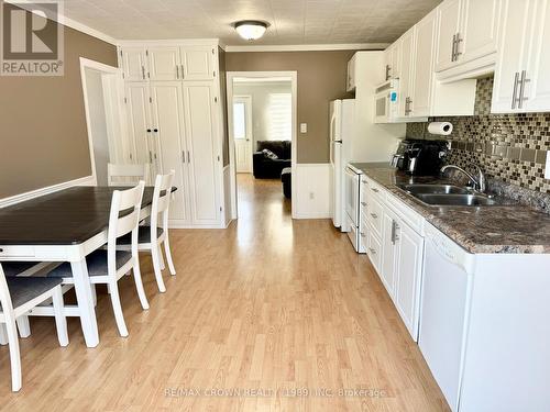 118 Brunelle Road N, Kapuskasing, ON - Indoor Photo Showing Kitchen With Double Sink