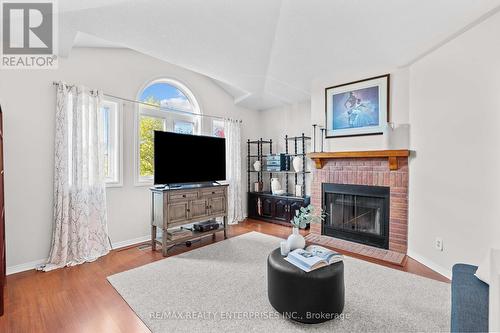 129 Valonia Drive S, Brampton, ON - Indoor Photo Showing Living Room With Fireplace