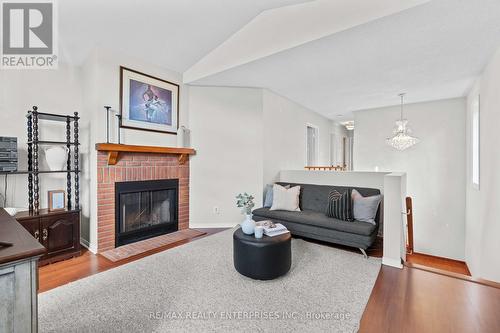 129 Valonia Drive S, Brampton, ON - Indoor Photo Showing Living Room With Fireplace