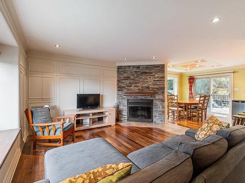 Living room - 139  - 139A Ch. Bernier, Sutton, QC - Indoor Photo Showing Living Room With Fireplace