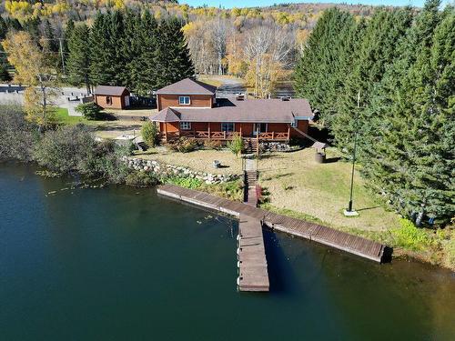 Photo aÃ©rienne - 236 Ch. Tessier, Saint-Zénon, QC - Outdoor With Body Of Water With View