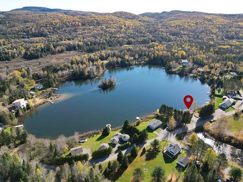 Photo aÃ©rienne - 236 Ch. Tessier, Saint-Zénon, QC - Outdoor With Body Of Water With View