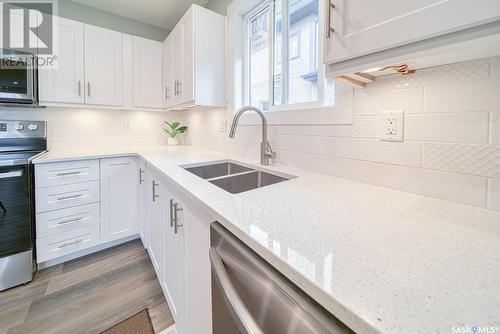 529 Toronto Street, Regina, SK - Indoor Photo Showing Kitchen With Double Sink With Upgraded Kitchen