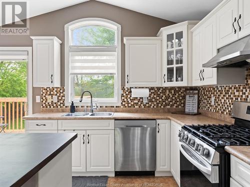 3699 Deerbrook Drive, Windsor, ON - Indoor Photo Showing Kitchen With Double Sink