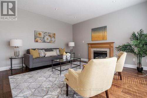 1182 Lindenrock Drive, Oakville, ON - Indoor Photo Showing Living Room With Fireplace