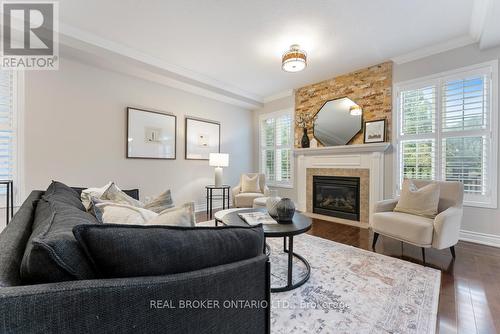 4644 Kearse Street, Burlington, ON - Indoor Photo Showing Living Room With Fireplace