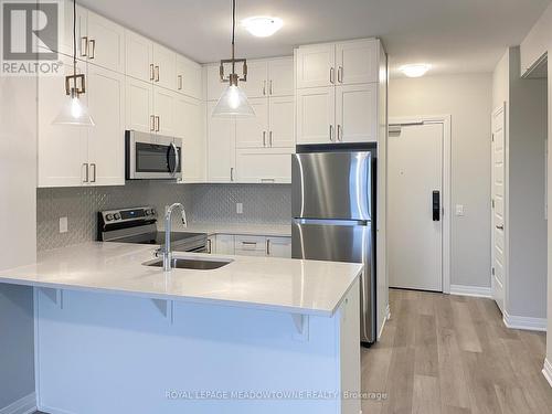 517 - 470 Gordon Krantz Avenue, Milton, ON - Indoor Photo Showing Kitchen With Stainless Steel Kitchen With Upgraded Kitchen