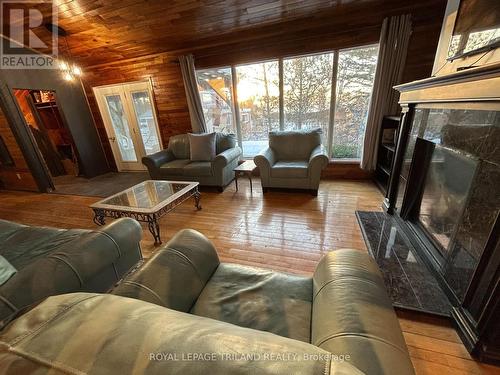 72229 Lakeshore Drive, Bluewater (Hay Twp), ON - Indoor Photo Showing Living Room With Fireplace