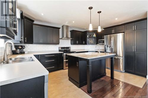 115 Amiens Drive, Moncton, NB - Indoor Photo Showing Kitchen With Double Sink With Upgraded Kitchen