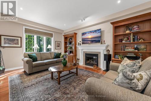 35 Oldmill Road, Hamilton, ON - Indoor Photo Showing Living Room With Fireplace