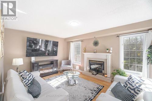 12 Cobblestone Court, Brampton, ON - Indoor Photo Showing Living Room With Fireplace