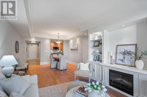 507B - 660 Sheppard Avenue E, Toronto (Bayview Village), ON - Indoor Photo Showing Living Room With Fireplace