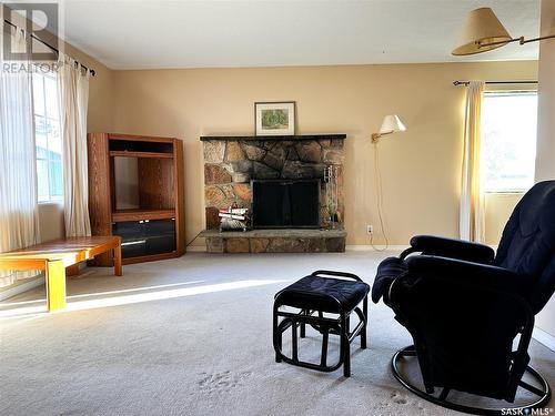 2126 101St Crescent, North Battleford, SK - Indoor Photo Showing Living Room With Fireplace