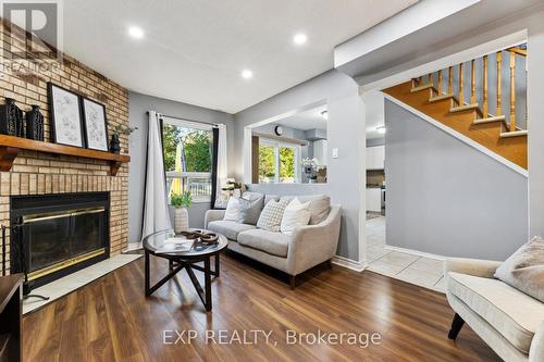 54 Magill Drive, Ajax, ON - Indoor Photo Showing Living Room With Fireplace