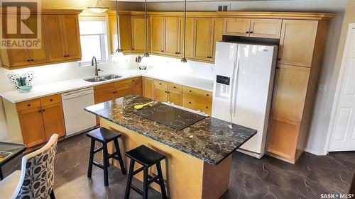 201 395 River Street E, Prince Albert, SK - Indoor Photo Showing Kitchen With Double Sink