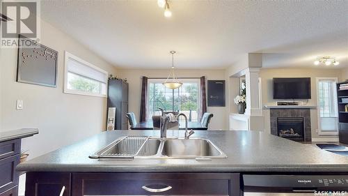 3341 Green Moss Lane, Regina, SK - Indoor Photo Showing Kitchen With Double Sink