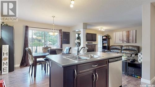 3341 Green Moss Lane, Regina, SK - Indoor Photo Showing Kitchen With Double Sink