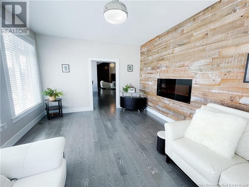 75 Albion Street, Moncton, NB - Indoor Photo Showing Living Room With Fireplace