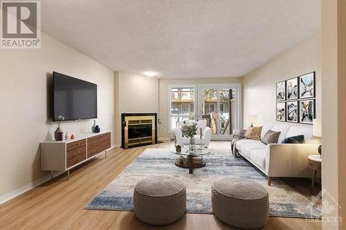 422 Briston Private, Ottawa, ON - Indoor Photo Showing Living Room With Fireplace