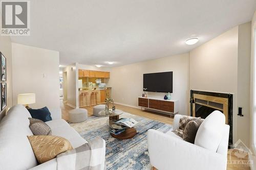 422 Briston Private, Ottawa, ON - Indoor Photo Showing Living Room With Fireplace