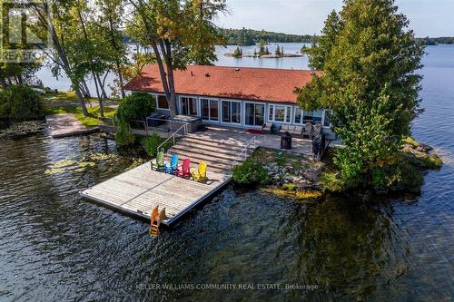 754 Hawkins Road, Douro-Dummer, ON - Outdoor With Body Of Water With Deck Patio Veranda