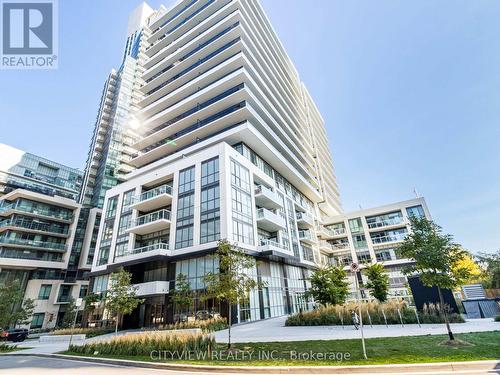 602 - 65 Annie Craig Drive, Toronto, ON - Outdoor With Balcony With Facade