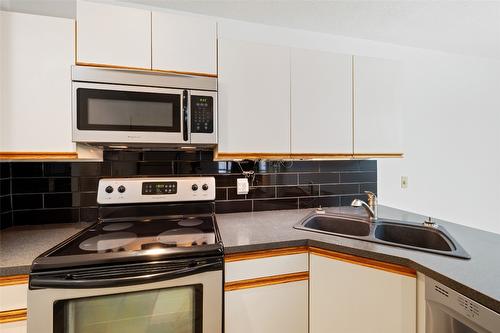 205-1249 Pacific Avenue, Kelowna, BC - Indoor Photo Showing Kitchen With Double Sink