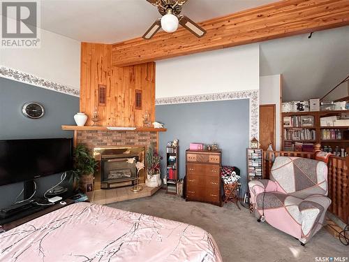 11 Warren Street, Redvers, SK - Indoor With Fireplace