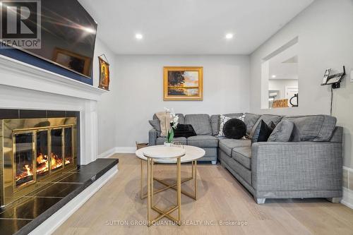 4145 Prince George Avenue, Mississauga, ON - Indoor Photo Showing Living Room With Fireplace