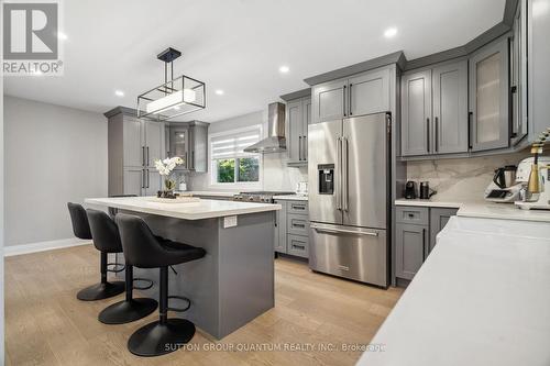 4145 Prince George Avenue, Mississauga, ON - Indoor Photo Showing Kitchen With Stainless Steel Kitchen With Upgraded Kitchen