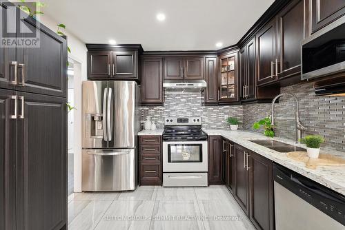 20 Lawrencetown Street, Ajax, ON - Indoor Photo Showing Kitchen With Stainless Steel Kitchen With Double Sink With Upgraded Kitchen