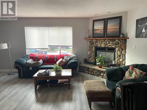 A 10307 90 Street, Fort St. John, BC - Indoor Photo Showing Living Room With Fireplace